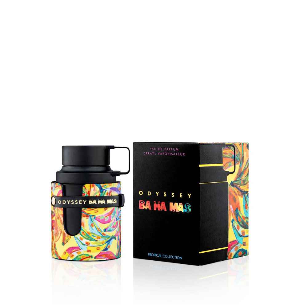 Caja original y frasco del perfume Odyssey BA HA MAS
