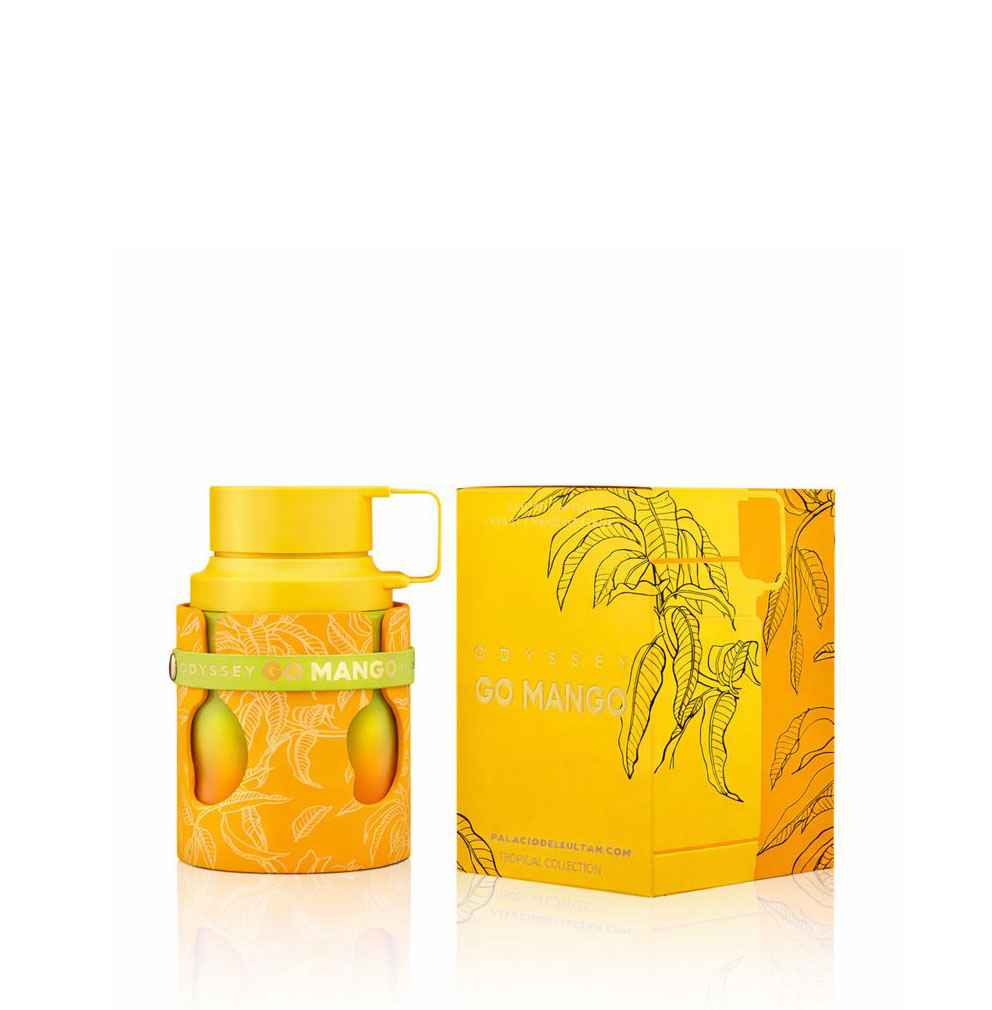 Detalle del frasco Armaf Odyssey Go Mango