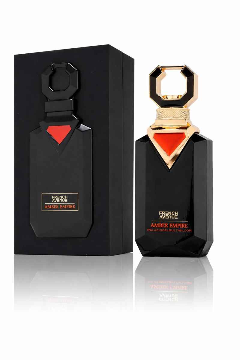 Perfume oriental ambarado Amber Empire con vainilla licor y maderas cálidas