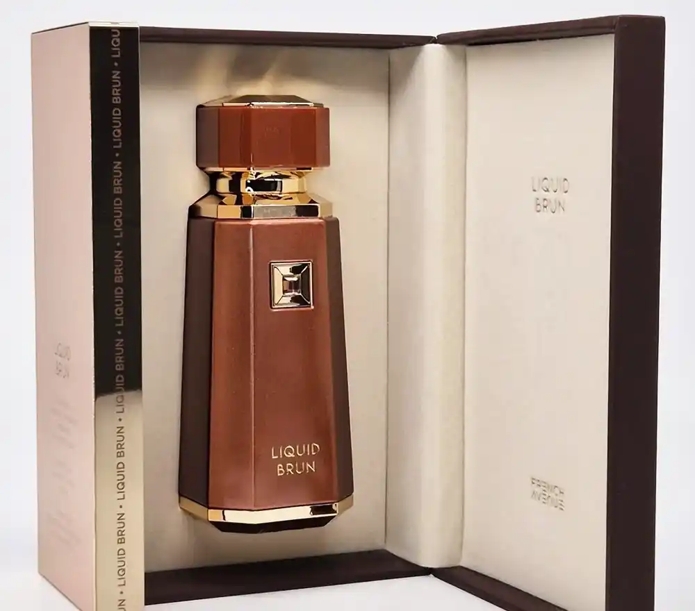 Perfume gourmand para hombre French Avenue Liquid Brun con notas de vainilla canela y flor de azahar