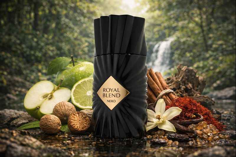Diseño elegante del frasco Royal Blend Nero