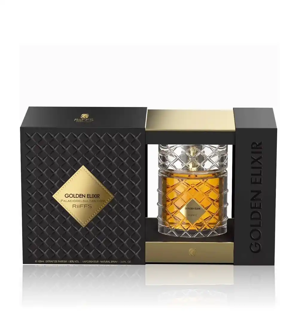 Packaging original Golden Elixir Riiffs Perfumes