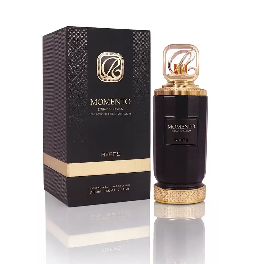Frasco original Momento Riiffs Extrait de Parfum perfume unisex