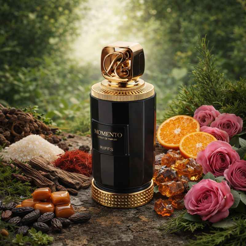 Perfume Momento Riiffs Extrait de Parfum notas orientales gourmand