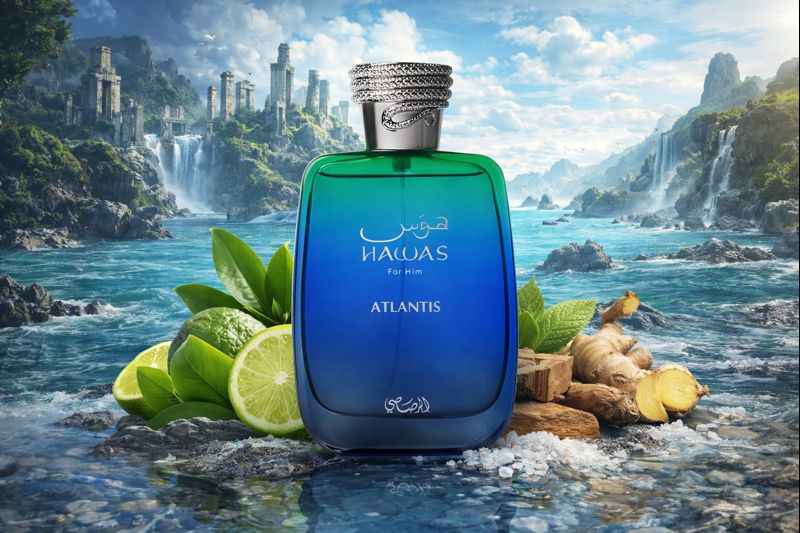 Hawas Atlantis Rasasi perfume fresco y mineral