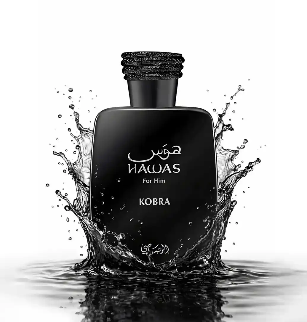Perfume Hawas Kobra para hombre aroma fresco cítrico y amaderado