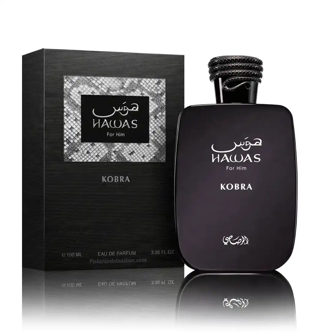 Perfume Rasasi Hawas Kobra original para hombre 100 ml eau de parfum