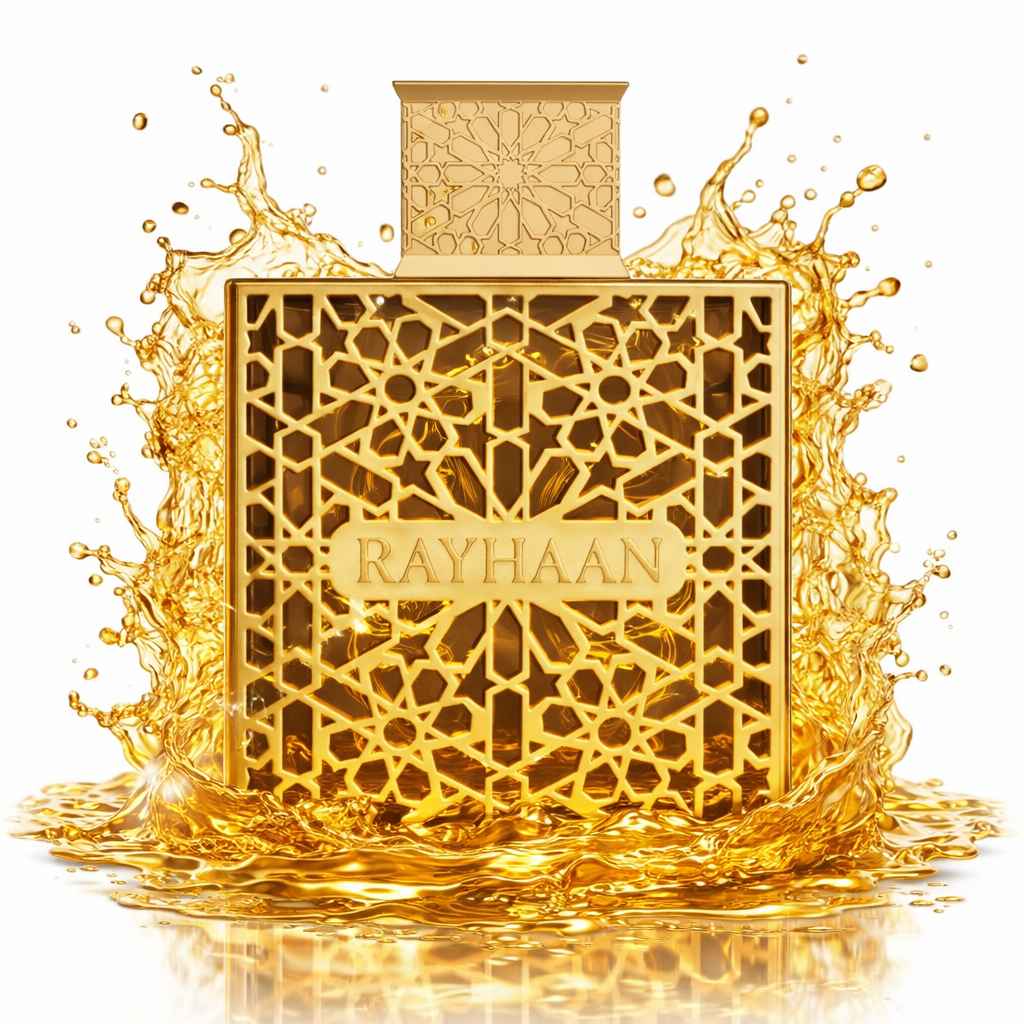 Frasco del perfume Rayhaan Elixir de Rayhaan en primer plano