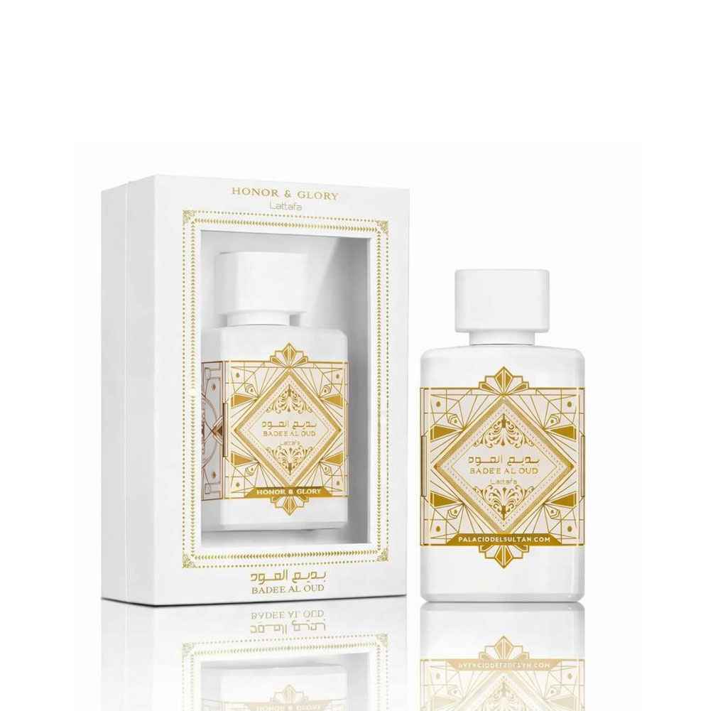 Vista frontal frasco Honor & Glory