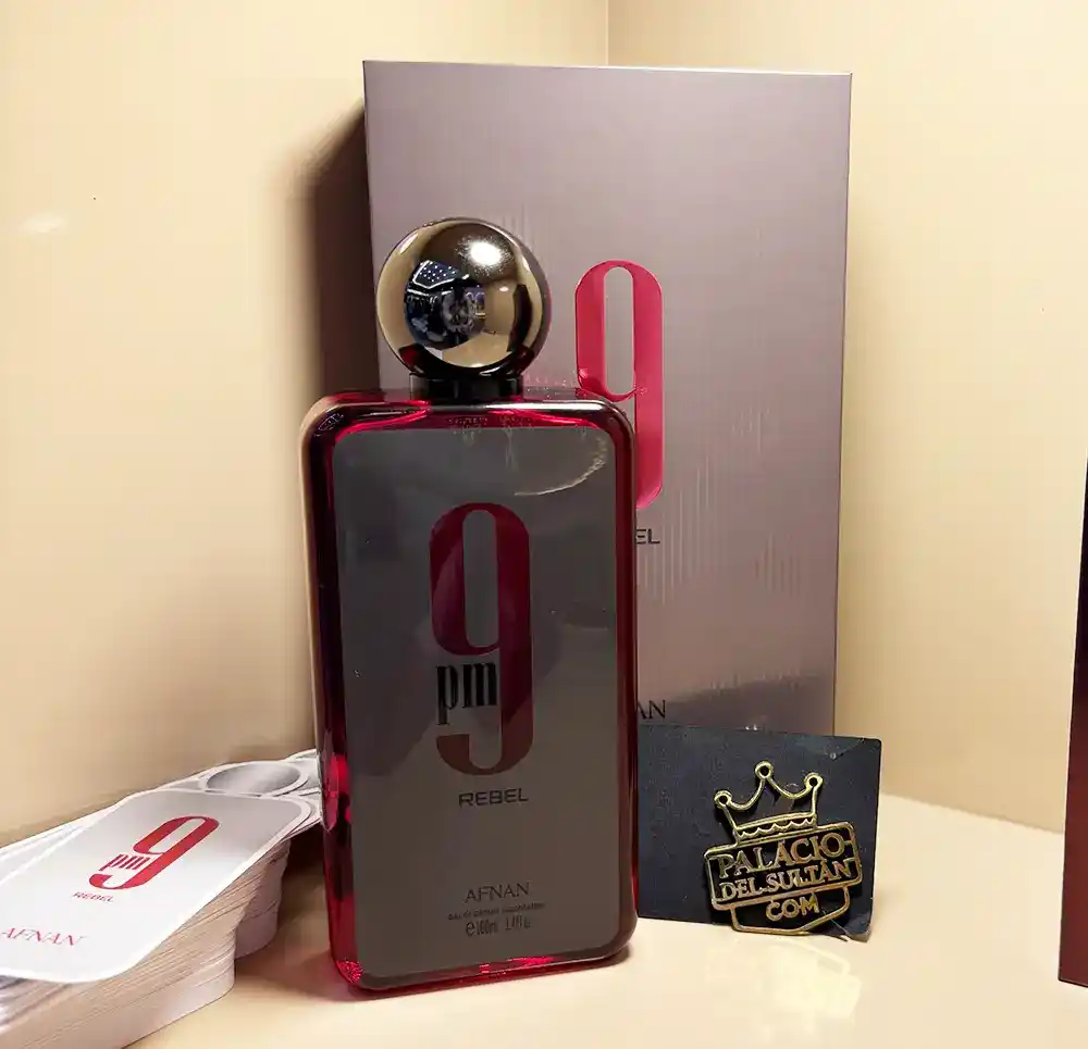 Perfume Afnan 9PM Rebel EDP 100 ml frasco original