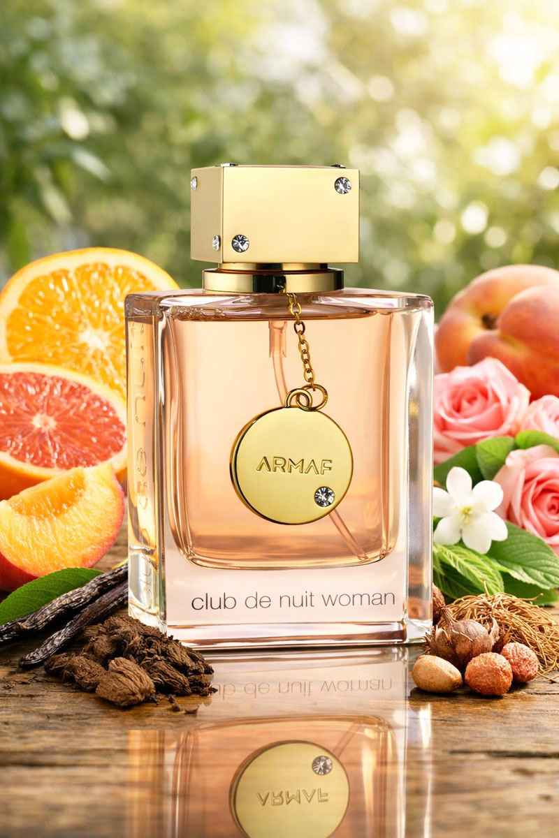 Detalle del packaging del perfume Armaf Club De Nuit Women