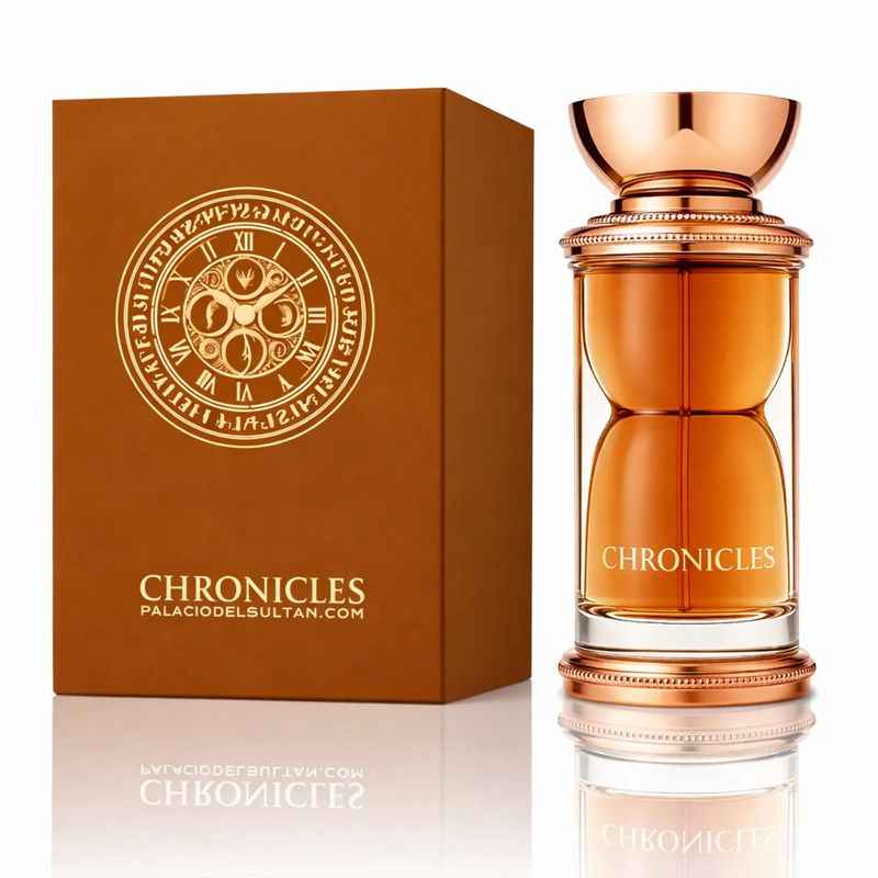 Presentación original del perfume Chronicles
