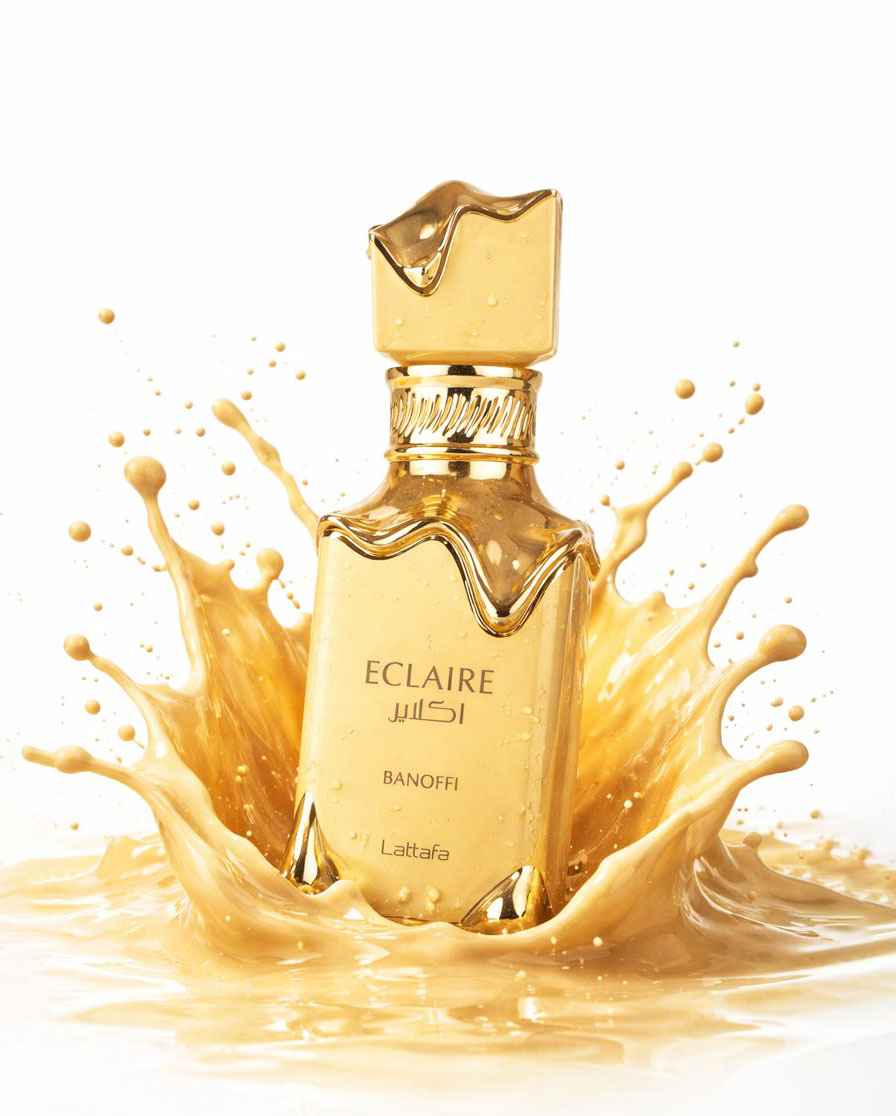 Lattafa Eclaire Banoffi Eau de Parfum 100 ml Unisex · Perfume Gourmand Plátano y Dulce de Leche