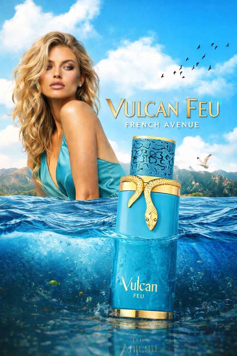 Perfume unisex tropical cálido Vulcan Feu para regalo