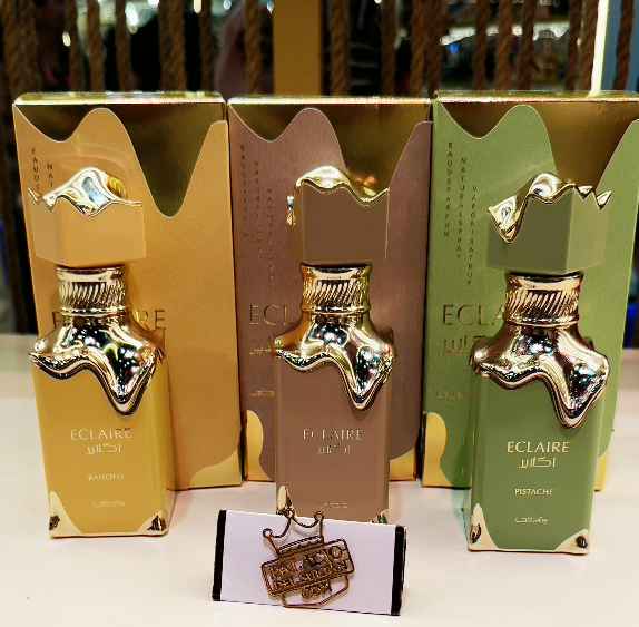 Lattafa Eclaire Banoffi Eau de Parfum 100 ml Unisex · Perfume Gourmand Plátano y Dulce de Leche - Imagen 4