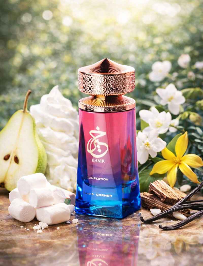 Perfume gourmand con pera y vainilla Khair Confection