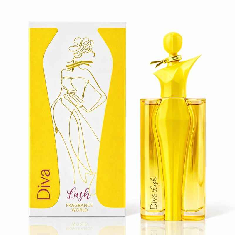 Presentación completa del perfume femenino Diva Lush