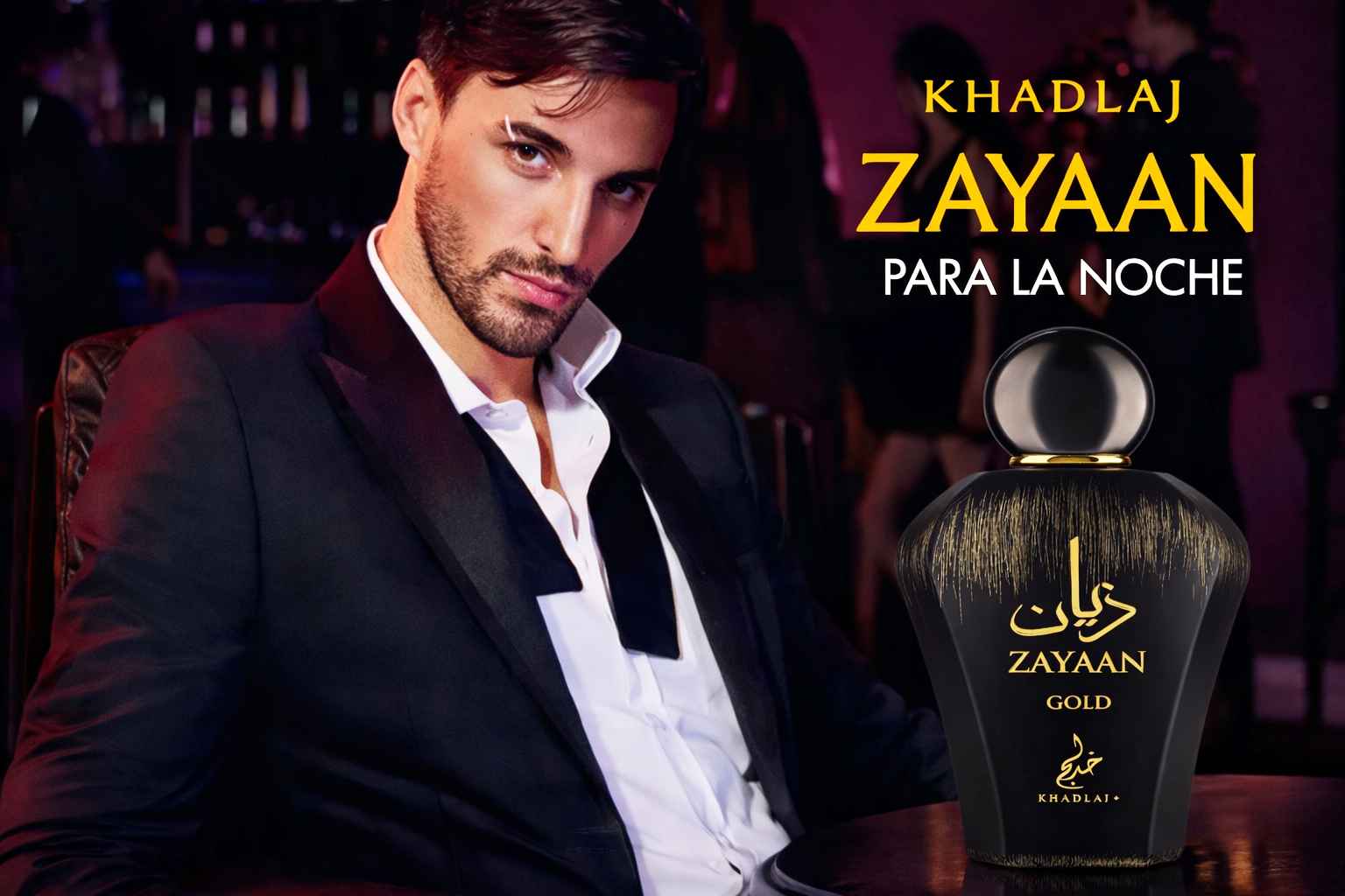 Zayaan Gold Khadlaj fragancia ambarada dulce