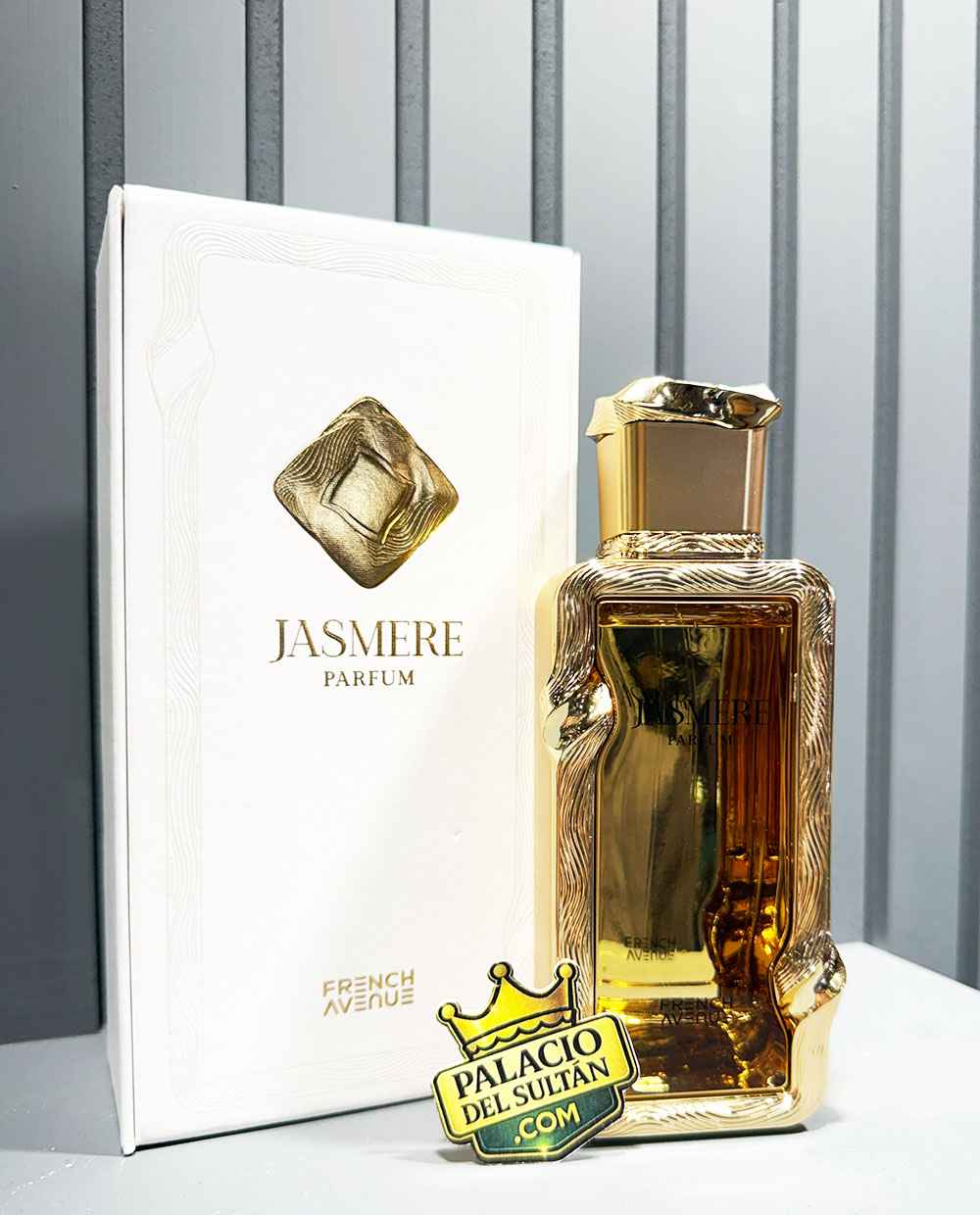 botella jasmere perfume con caja original french avenue elegante