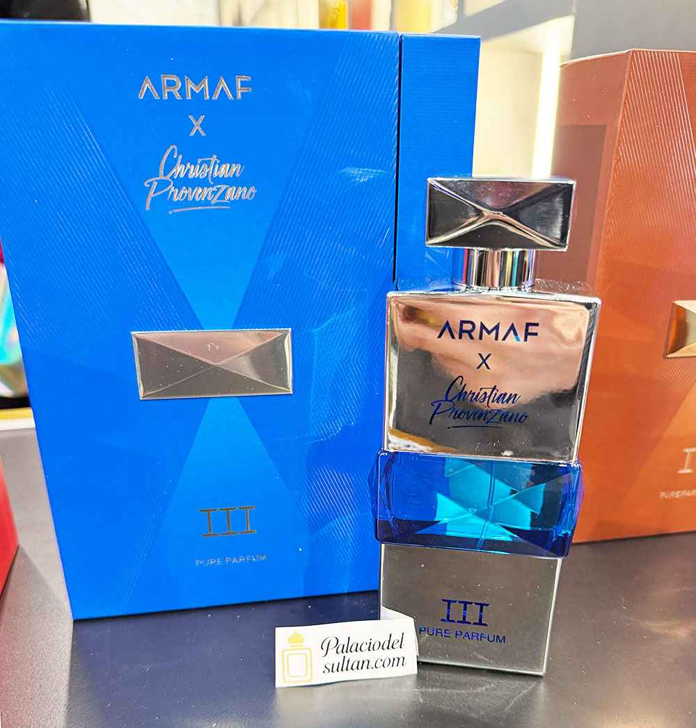 Armaf Christian Provenzano III producto real con caja y frasco original sin efectos