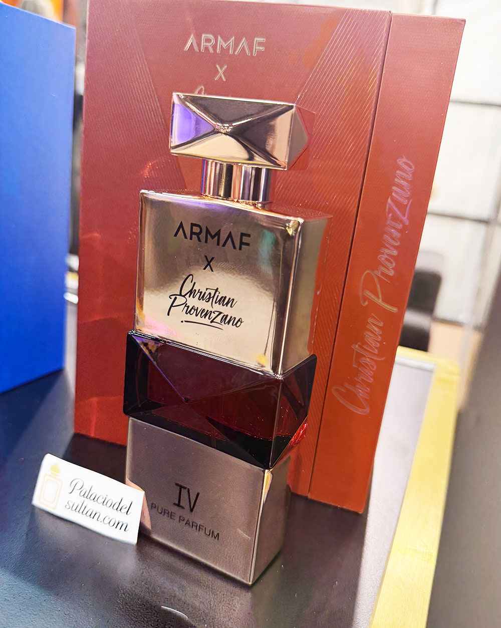 Armaf Christian Provenzano IV producto real con caja y frasco original sin efectos