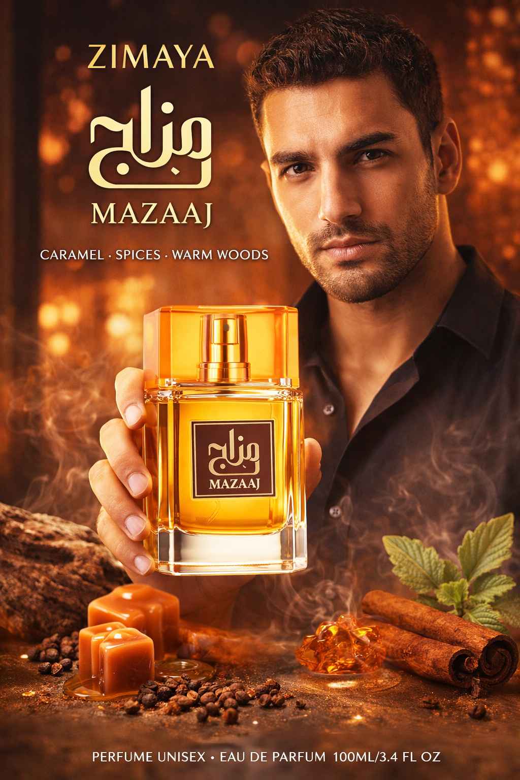 Zimaya Mazaaj en mano tamaño real