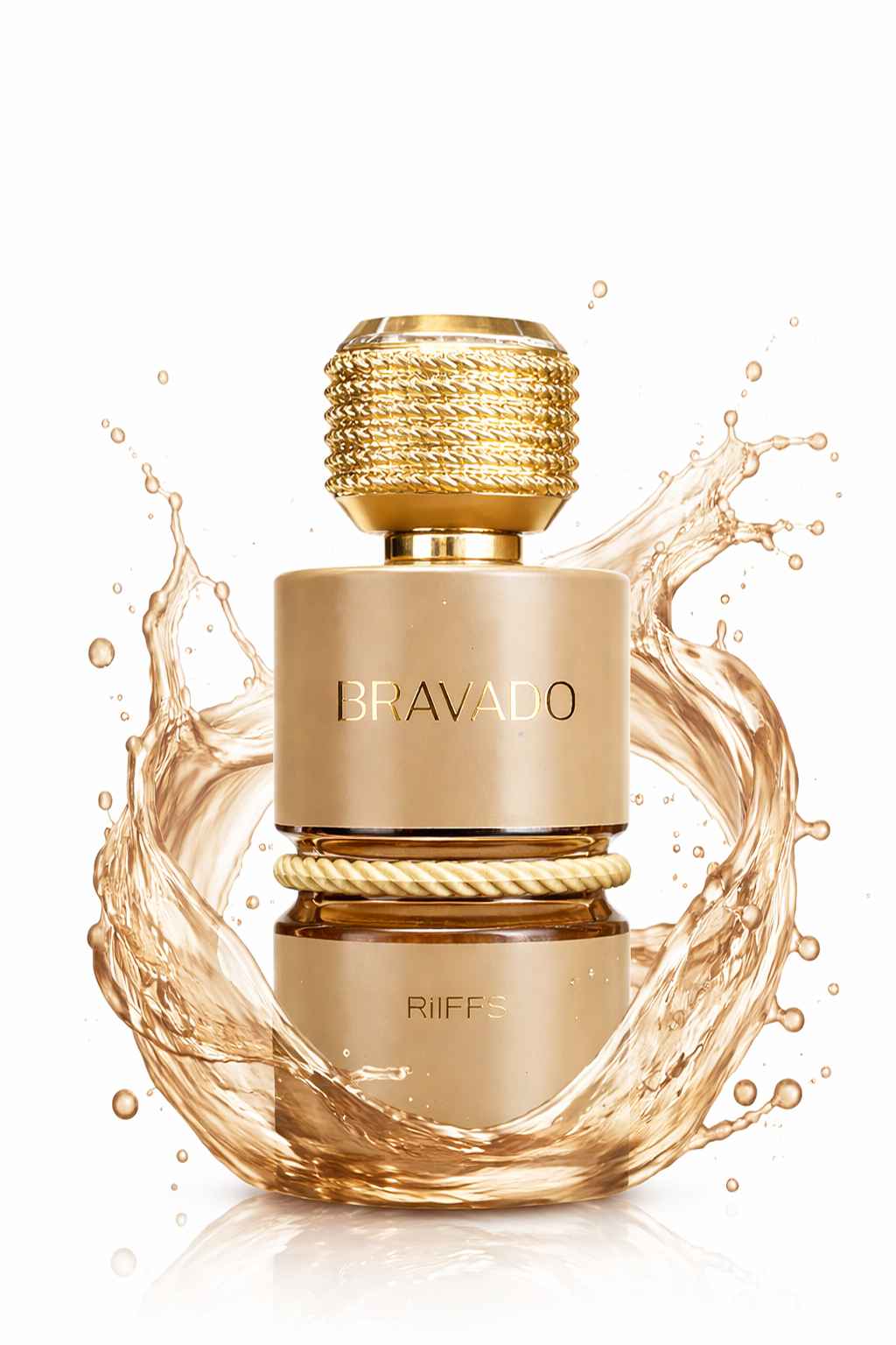 Imagen real Riiffs Bravado con packaging original y detalles dorados