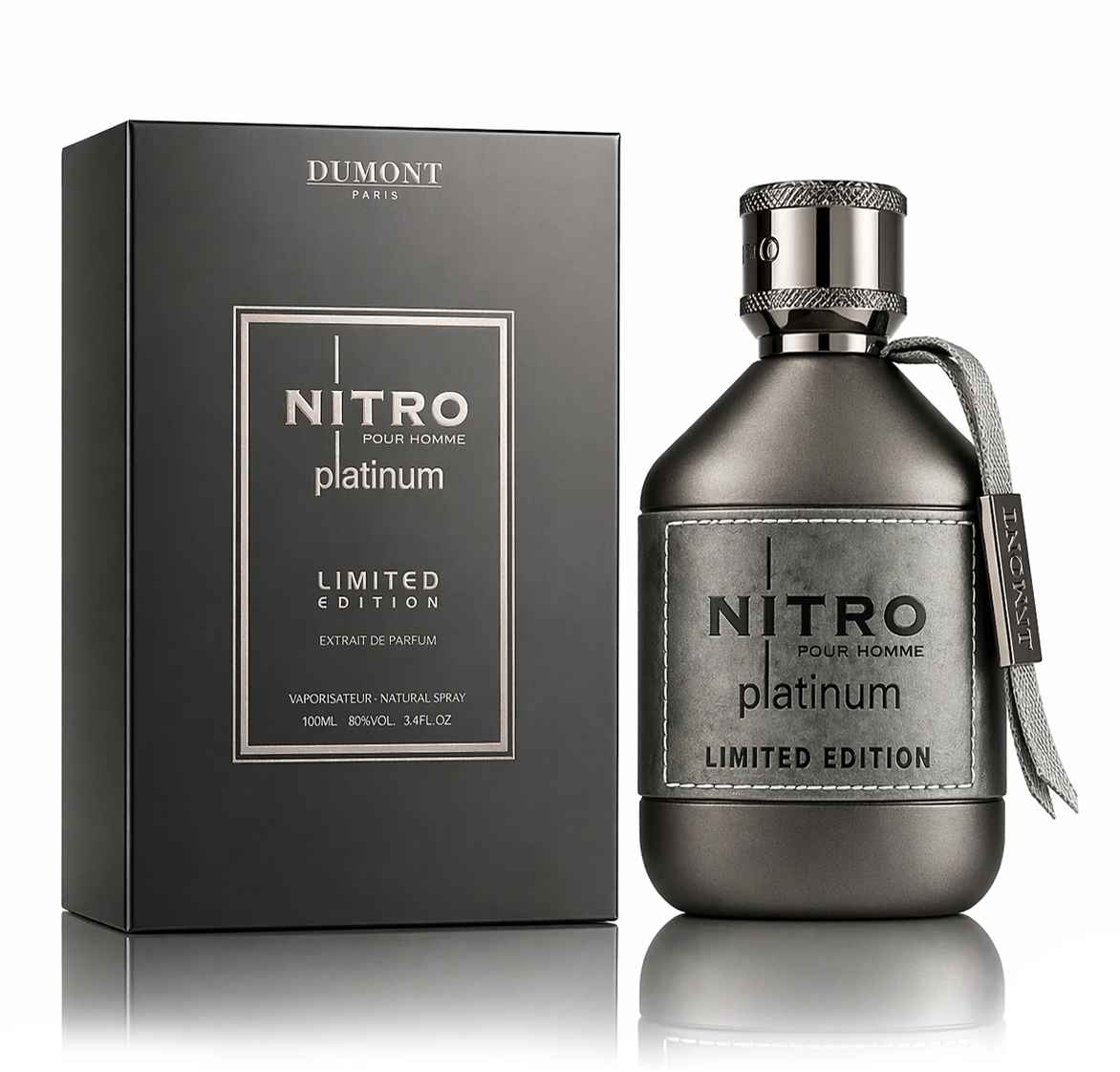 Dumont Nitro Platinum Limited Edition botella premium