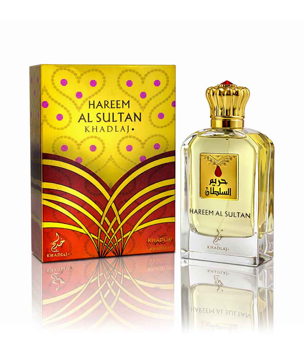 frasco Hareem Sultan Gold con caja dorada original producto real
