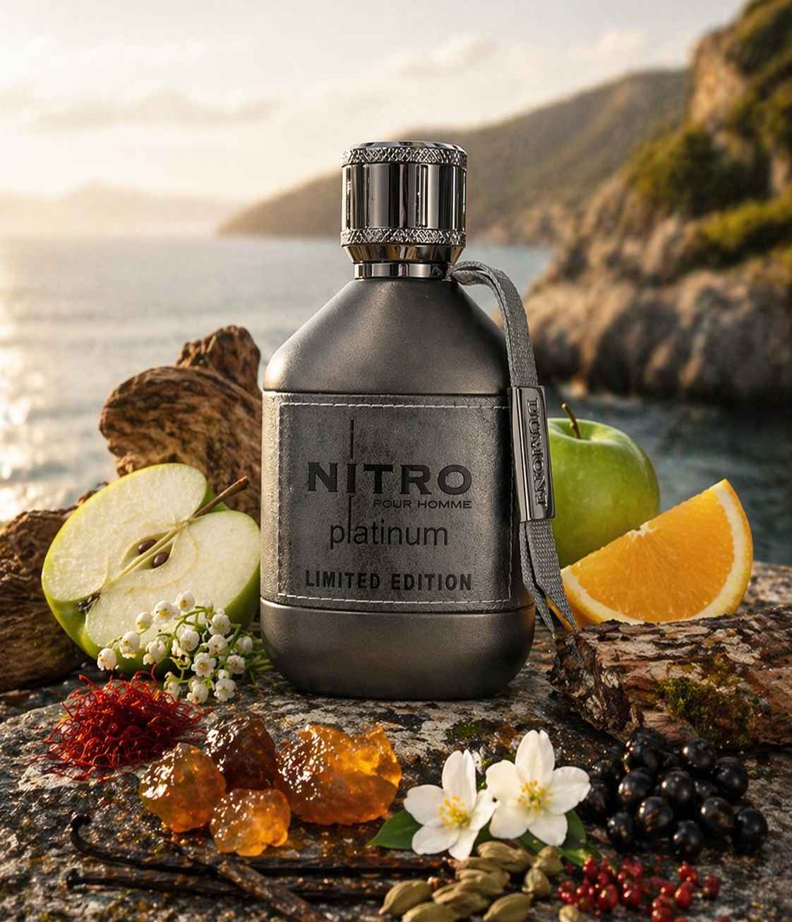 Fragancia masculina Nitro Platinum Limited Edition
