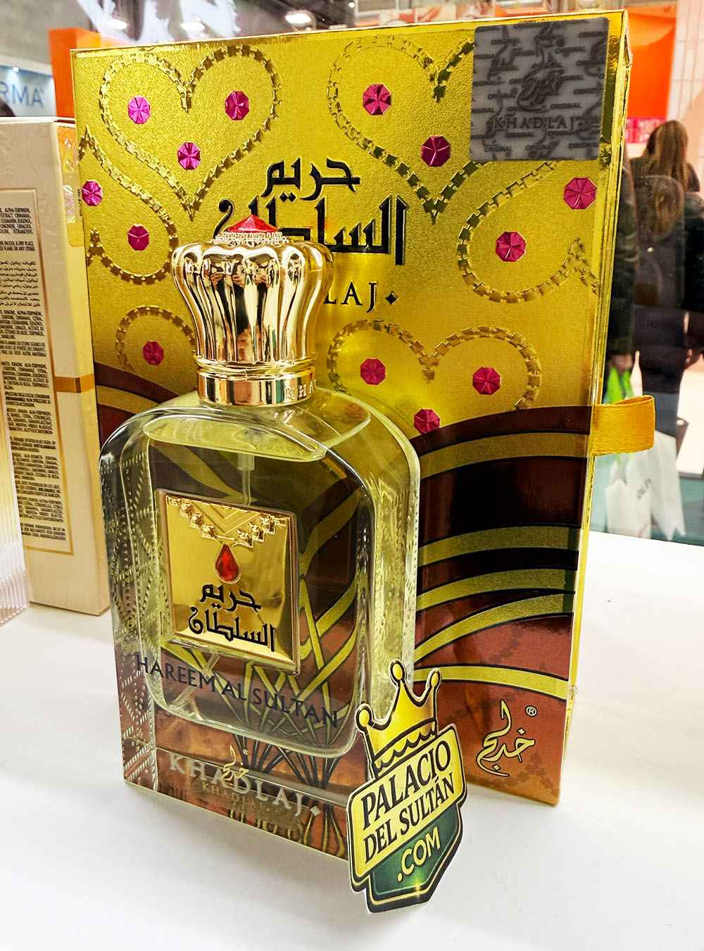 frasco perfume Hareem Sultan Gold con caja dorada original producto real