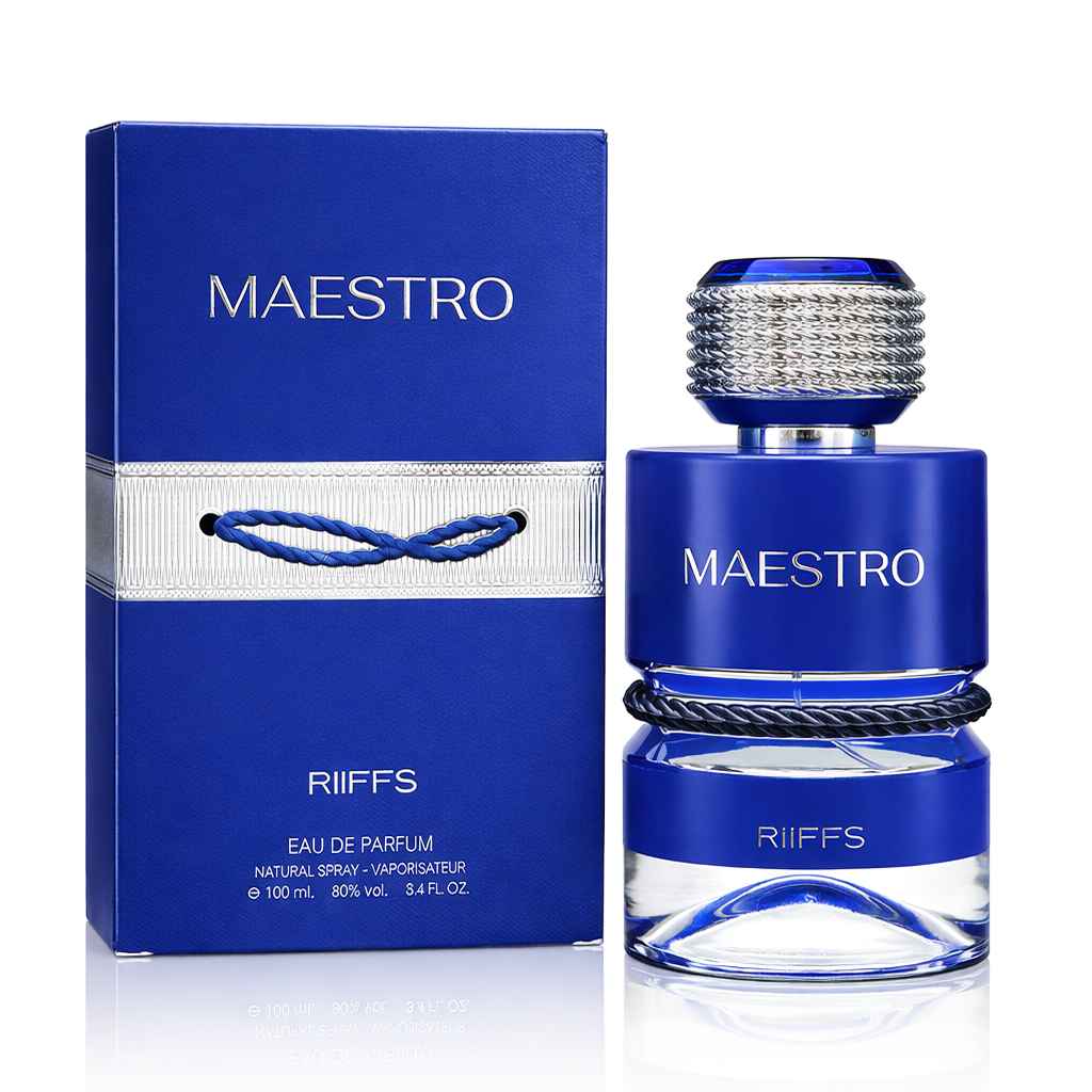 Frasco Riiffs Maestro con caja original mostrando presentación completa
