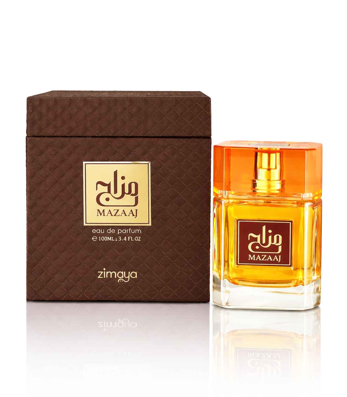Zimaya Mazaaj perfume original fondo blanco