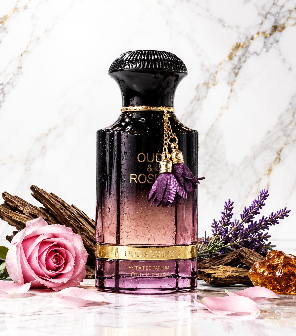 Ahmed Al Maghribi Oud & Roses perfume unisex oriental elegante