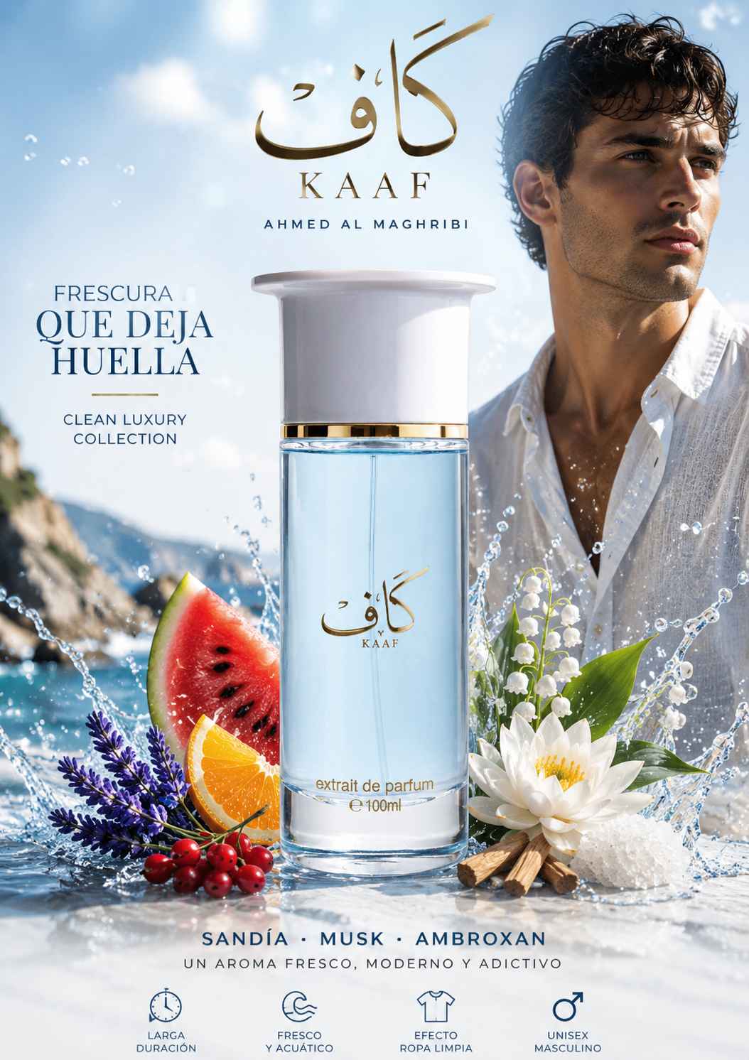 Kaaf Ahmed Al Maghribi perfume fresco con sandía y musk