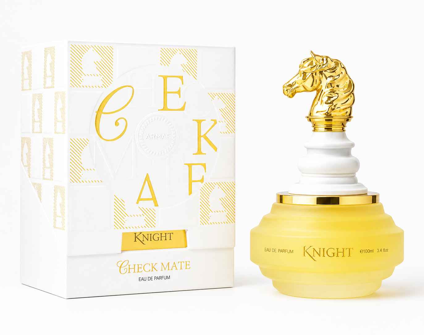 Armaf Check Mate Knight White perfume masculino elegante de 100 ml