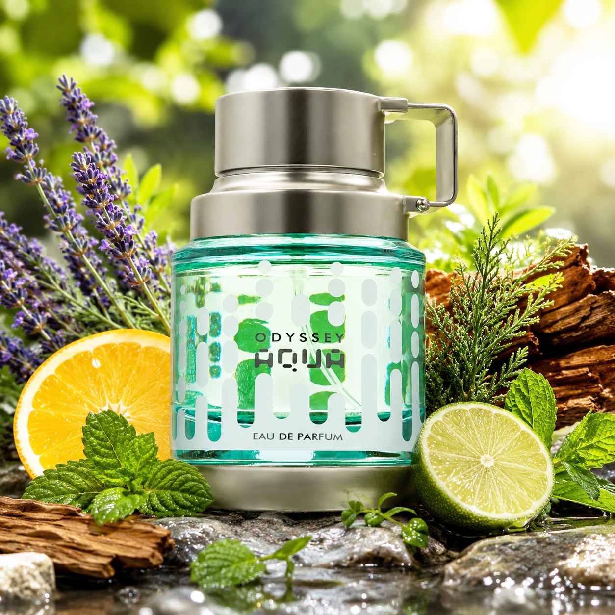 Detalle del frasco Armaf Odyssey Aqua Edition Eau de Parfum