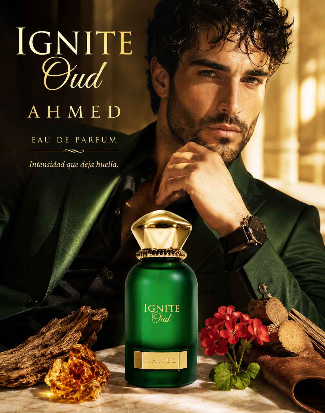 Ahmed Al Maghribi Ignite Oud perfume intenso para invierno