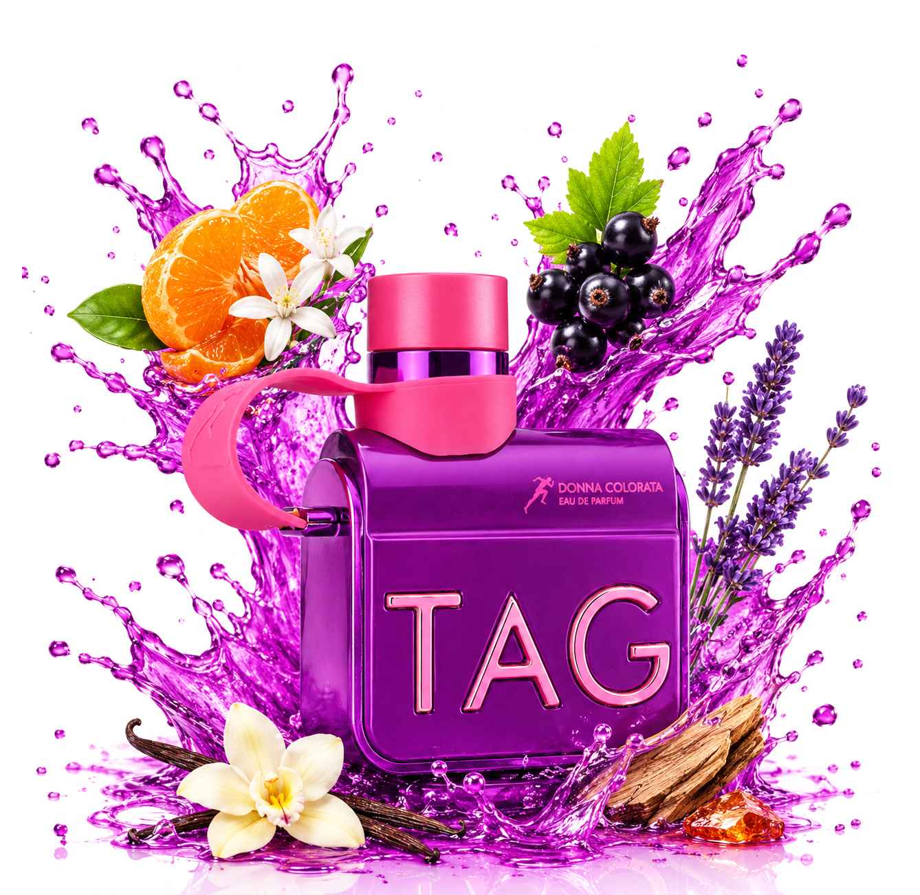 Armaf Tag Her Donna Colorata splash floral femenino con sensación fresca luminosa