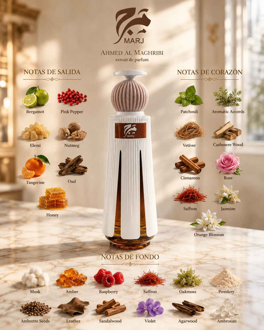 Ahmed Al Maghribi Marj EDP 60 ml de larga duración