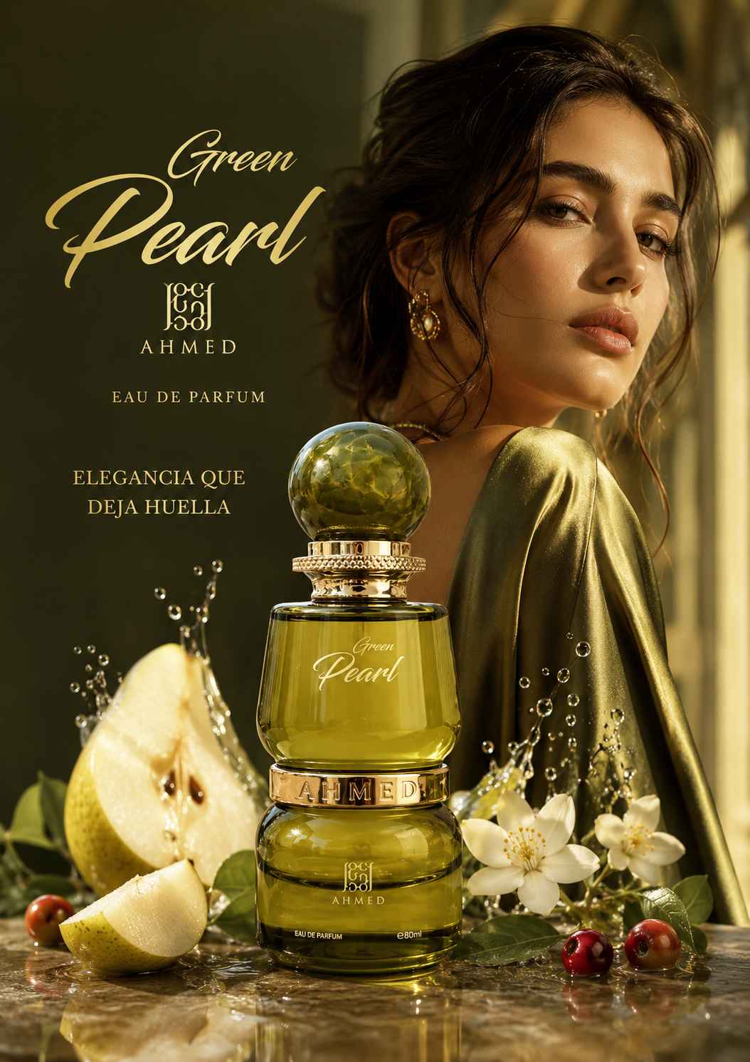 Green Pearl Ahmed Al Maghribi perfume elegante de diario