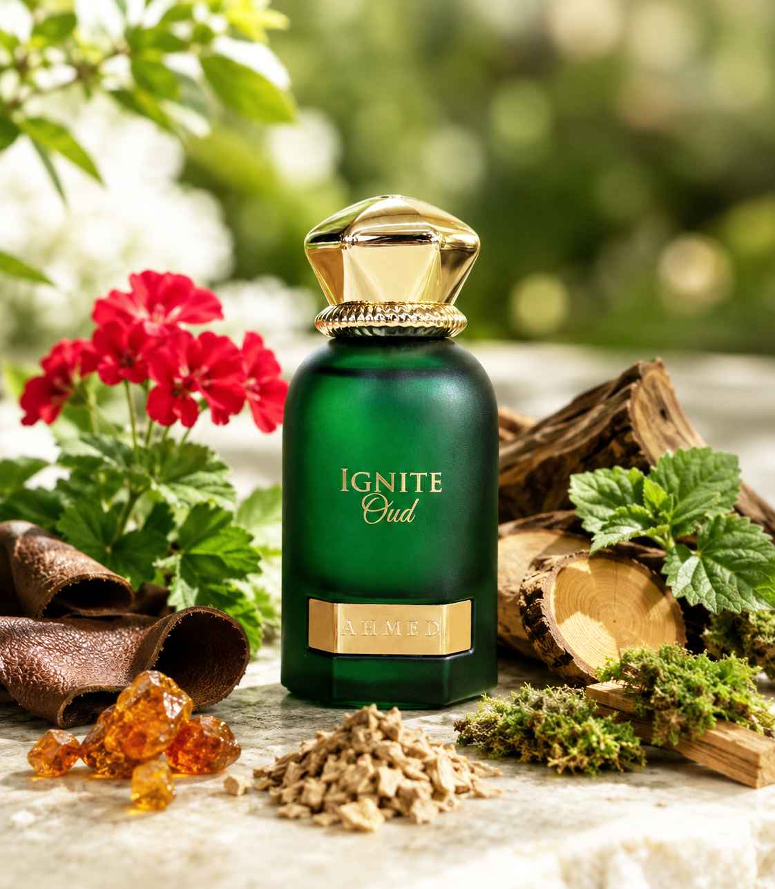 Ignite Oud perfume árabe premium para noche y eventos