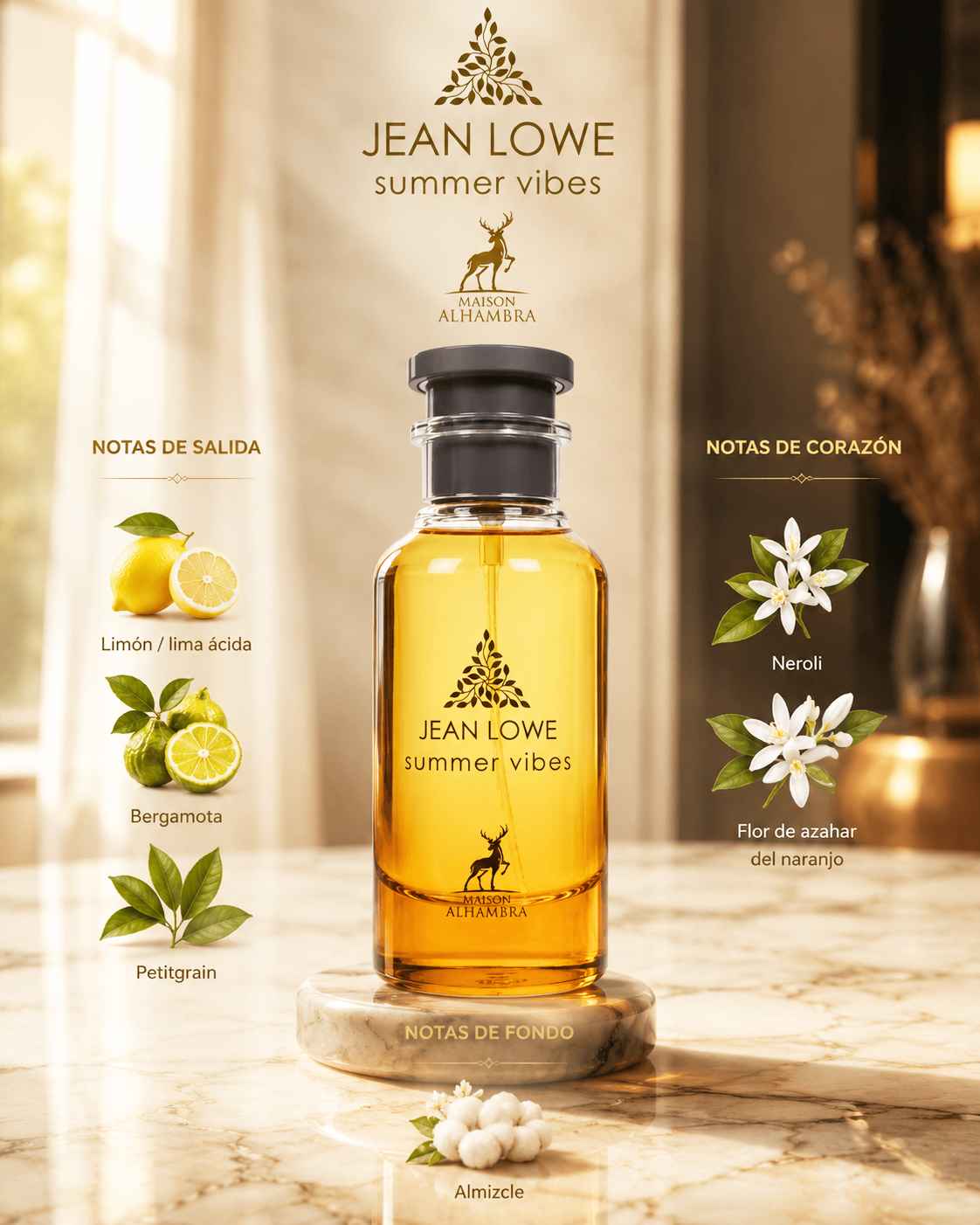 Maison Alhambra Jean Lowe Summer Vibes fragancia cítrica floral elegante