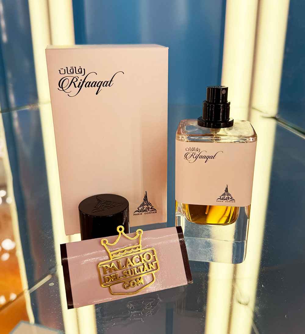 Rifaaqat perfume tipo Babycat con larga duración y aroma especiado elegante