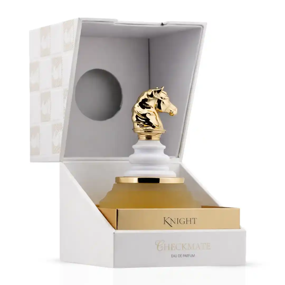 Anuncio publicitario premium de Armaf Check Mate Knight White