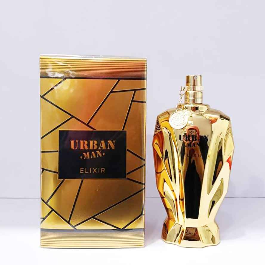 Fragrance World Urban Man Elixir presentación caja y frasco completo