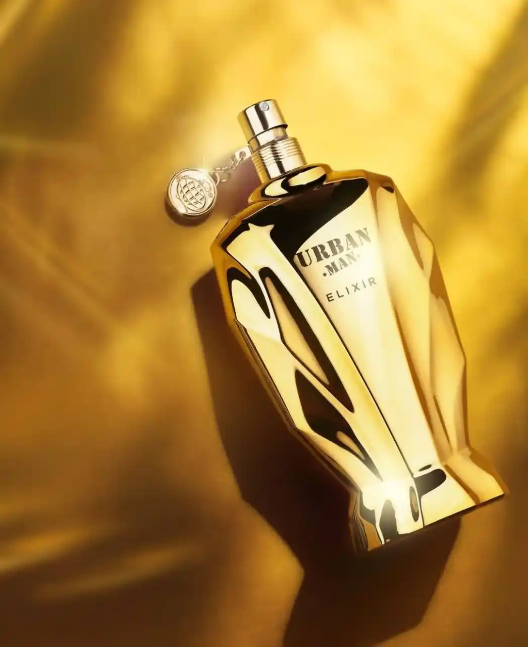 Fragrance World Urban Man Elixir composición visual con menta y tabaco