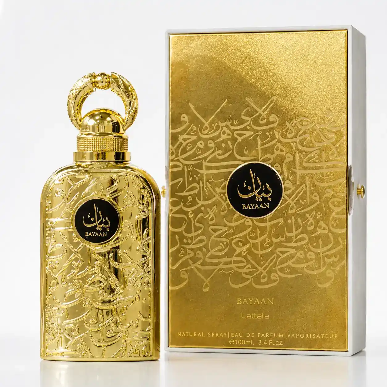 Imagen promocional del perfume Lattafa Bayaan