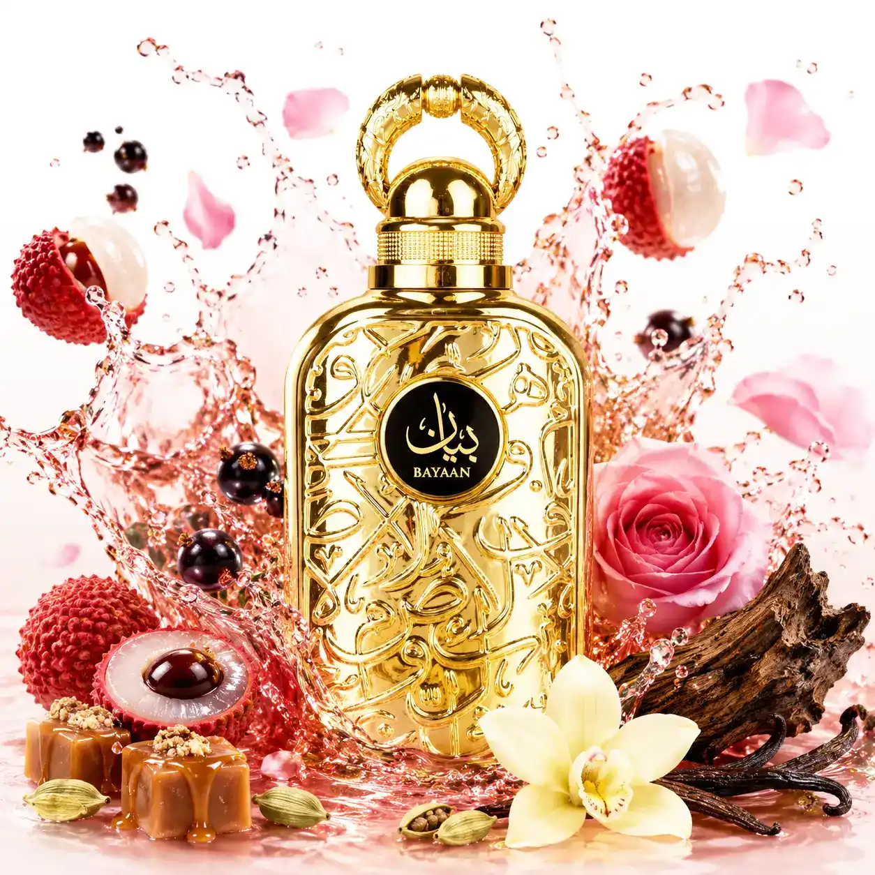 Lattafa Bayaan perfume floral frutal gourmand