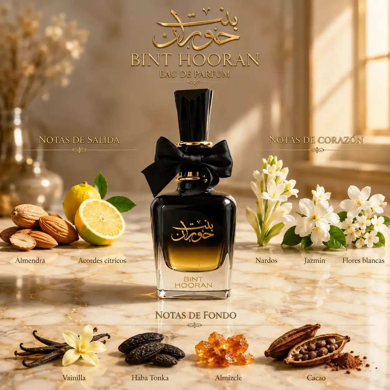 Ard Al Zaafaran Bint Hooran Eau de Parfum 100ml para mujer elegante